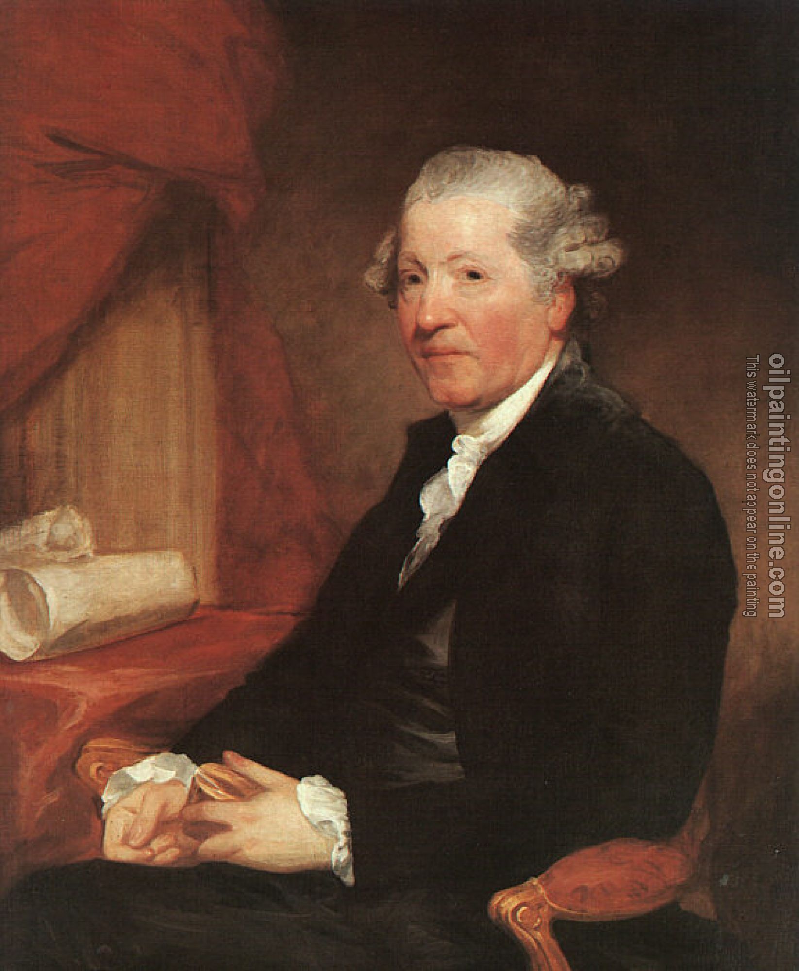 Stuart, Gilbert Charles - Portrait of Sir Joshua Reynolds